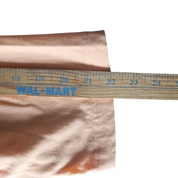 Bob Mackie Wearable Art Embroidered Cotton Stretch Top Women’s Plus 2X Peach - Picture 11 of 11